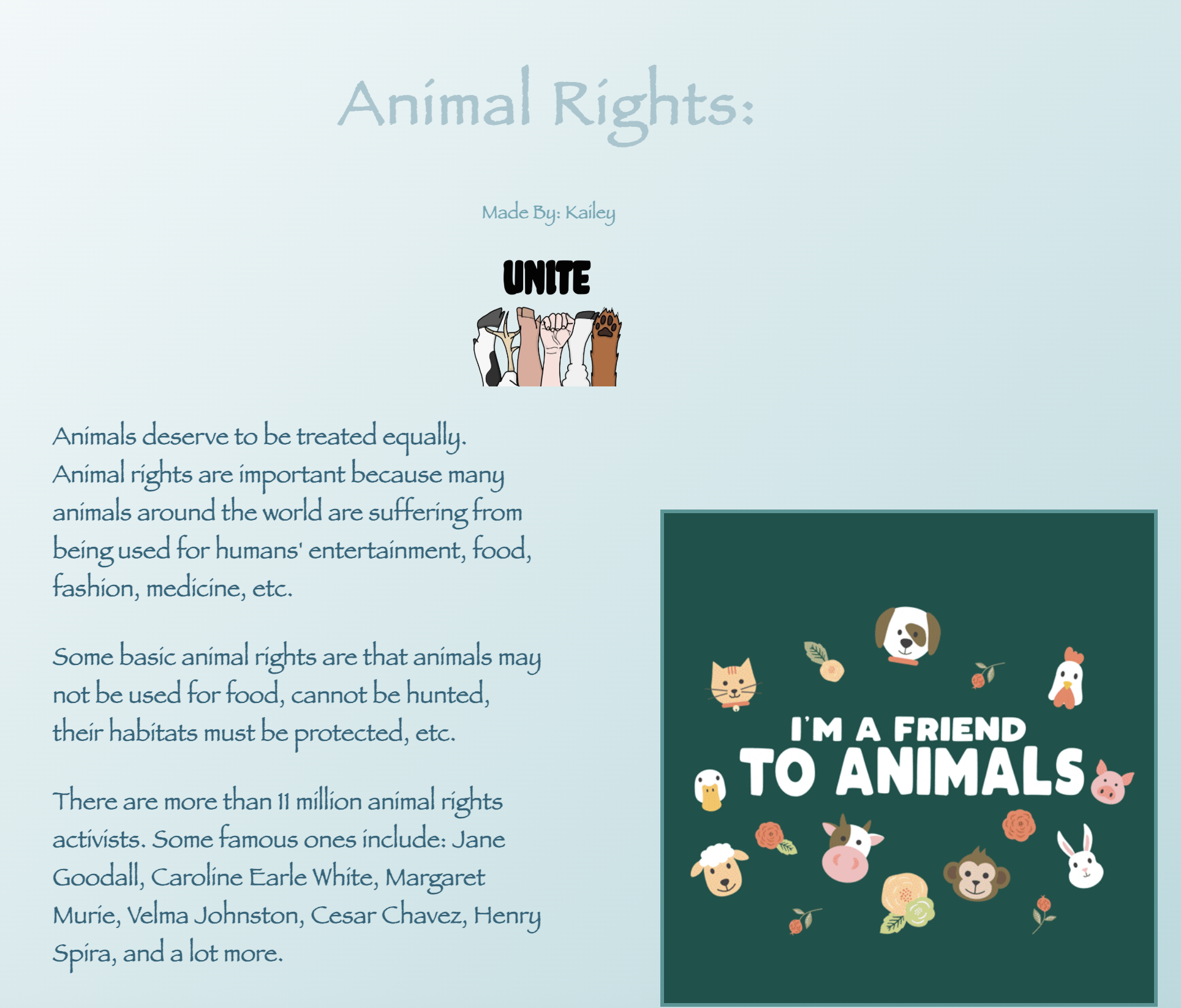 A blue background with blue text.