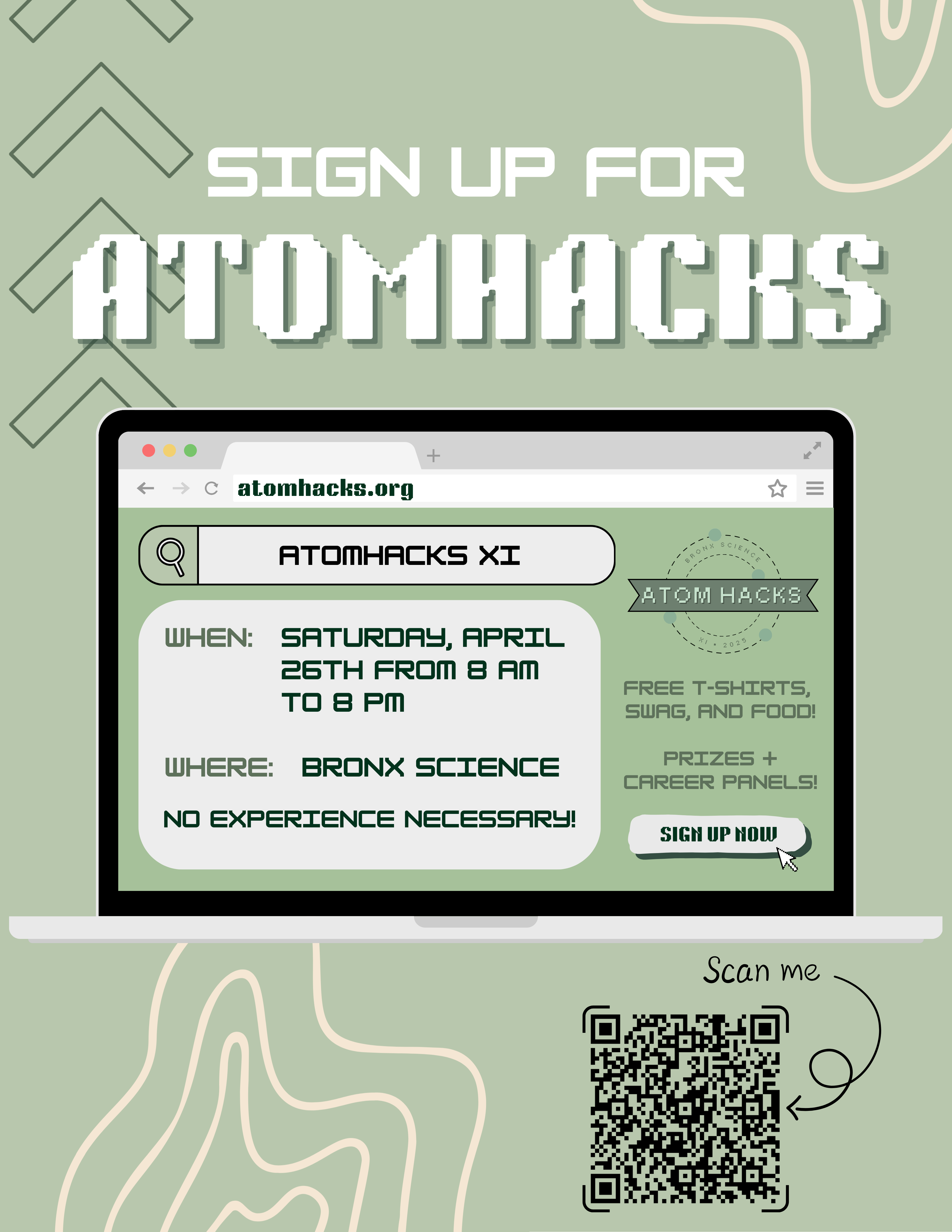 An image of a computer with green text and visuals.