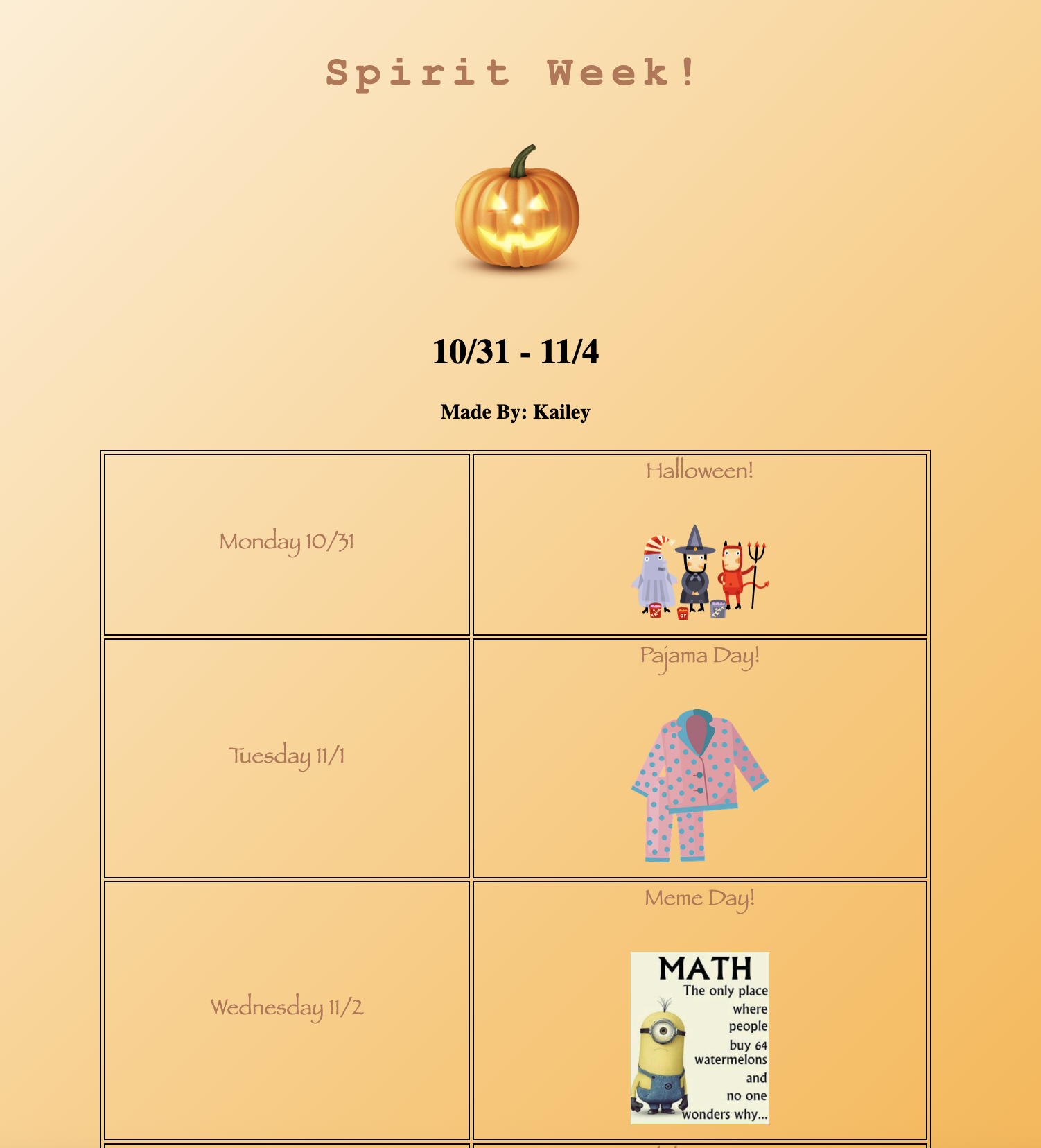 A orange background with a glowing pumpkin.